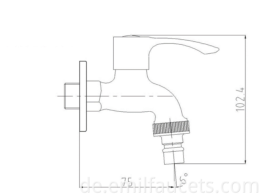 washing machine connecting tap